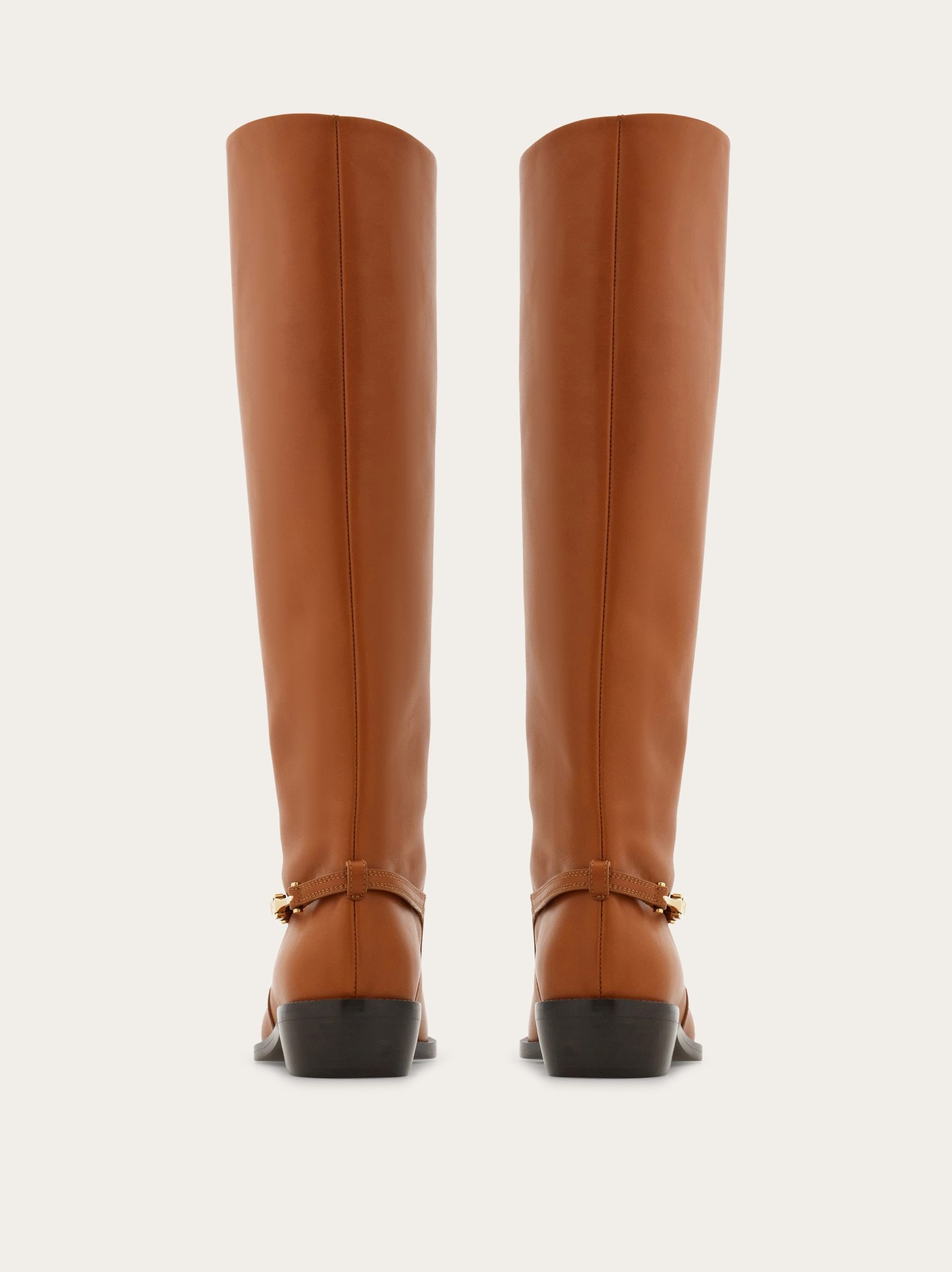 Ferragamo F buckle knee boot - Image 4